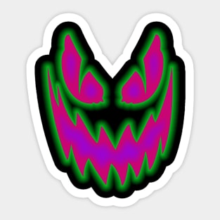 Hello halloween party funny jack o lantern face Sticker